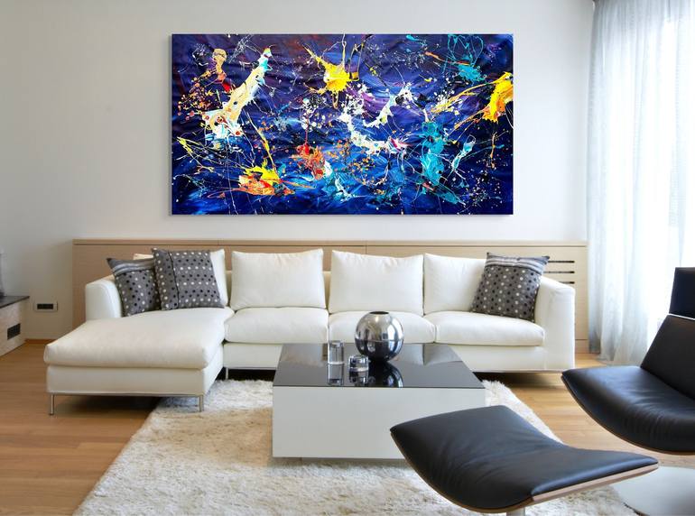 Original Abstract Expressionism Abstract Painting by Estelle Asmodelle