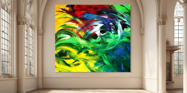 Original Abstract Painting by Estelle Asmodelle