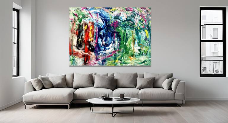 Original Abstract Painting by Estelle Asmodelle