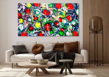 Original Abstract Expressionism Abstract Paintings by Estelle Asmodelle