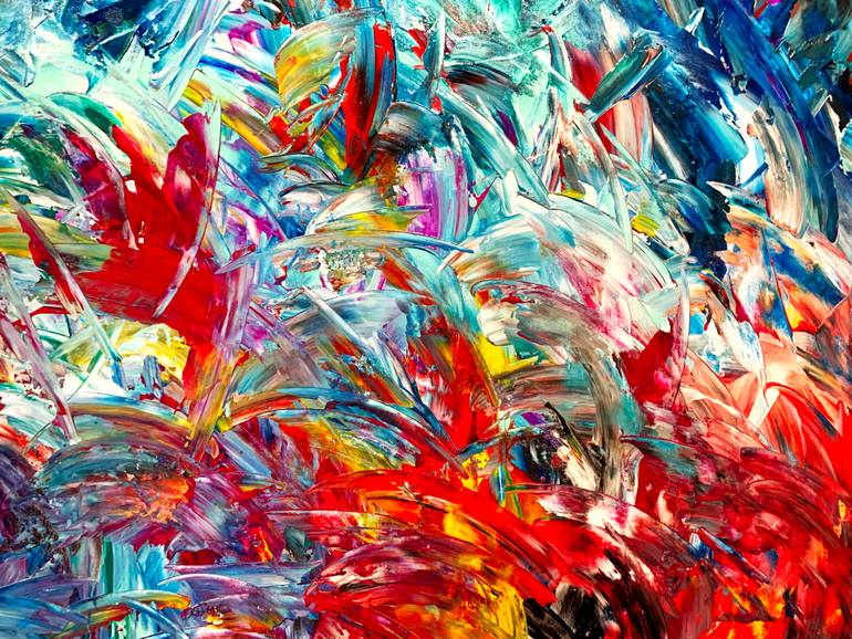 Original Abstract Expressionism Abstract Painting by Estelle Asmodelle