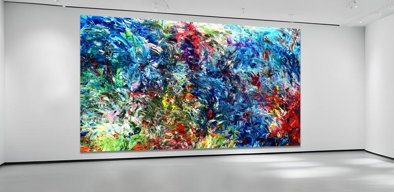 Original Abstract Expressionism Abstract Painting by Estelle Asmodelle