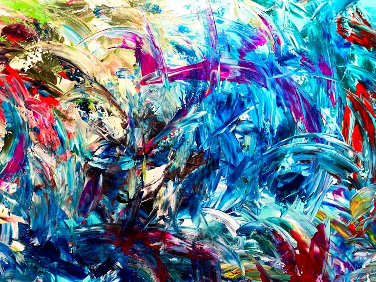Original Abstract Expressionism Abstract Painting by Estelle Asmodelle