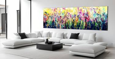 Original Abstract Expressionism Abstract Paintings by Estelle Asmodelle