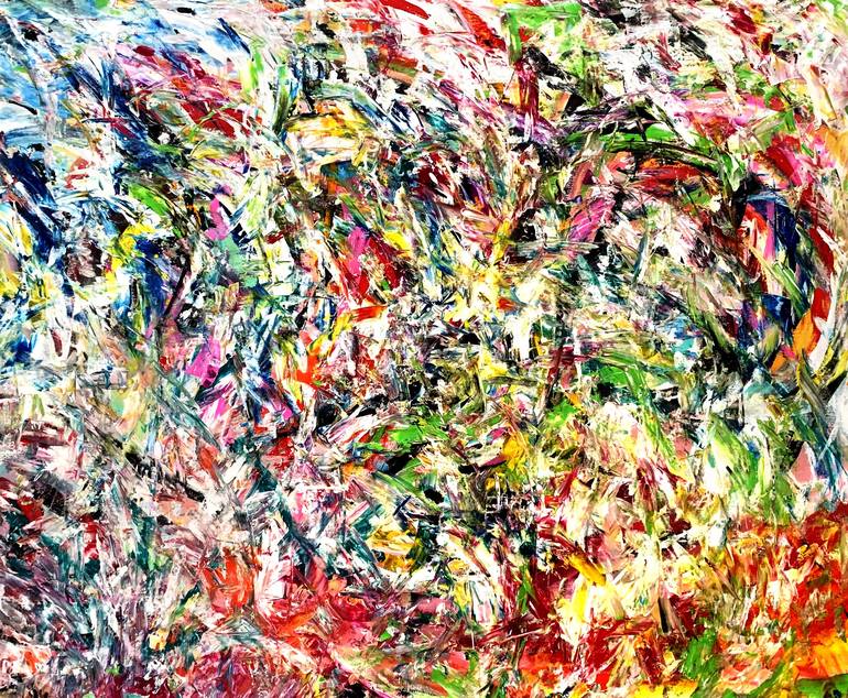 Original Abstract Expressionism Abstract Painting by Estelle Asmodelle