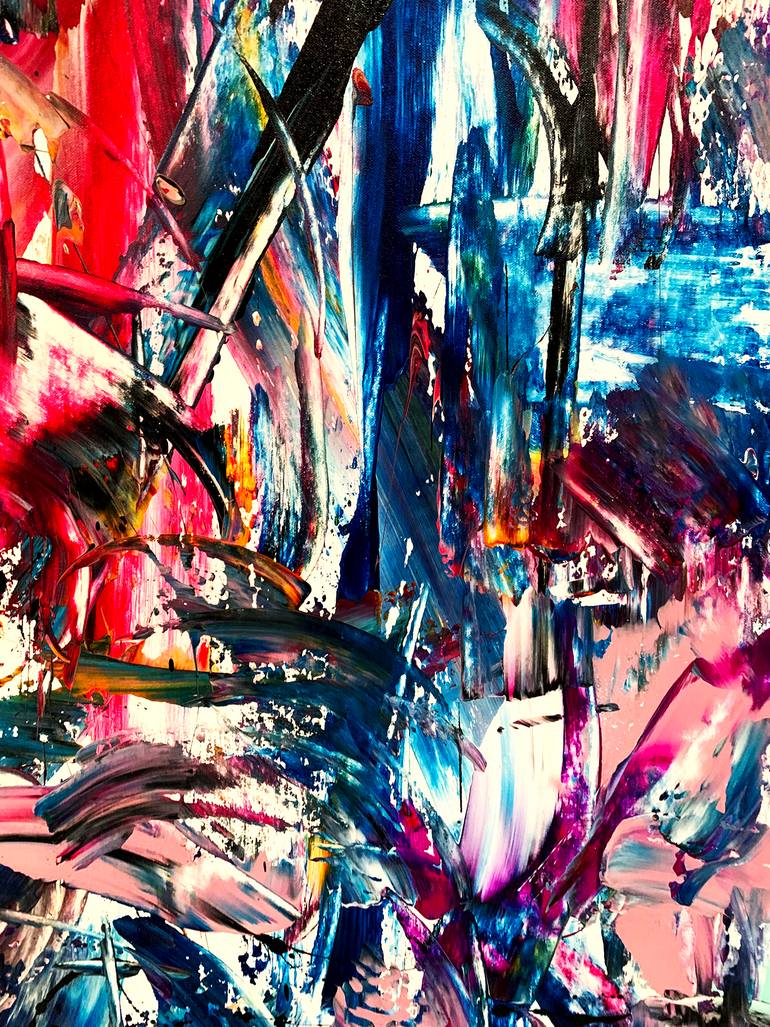 Original Abstract Expressionism Abstract Painting by Estelle Asmodelle