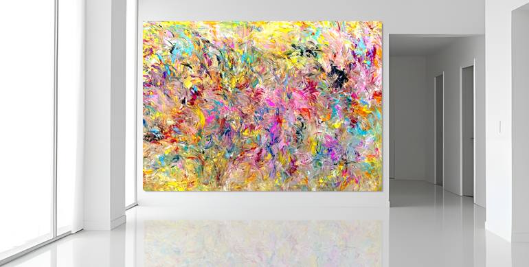Original Abstract Expressionism Abstract Painting by Estelle Asmodelle