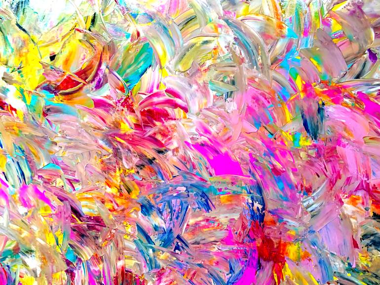 Original Abstract Expressionism Abstract Painting by Estelle Asmodelle