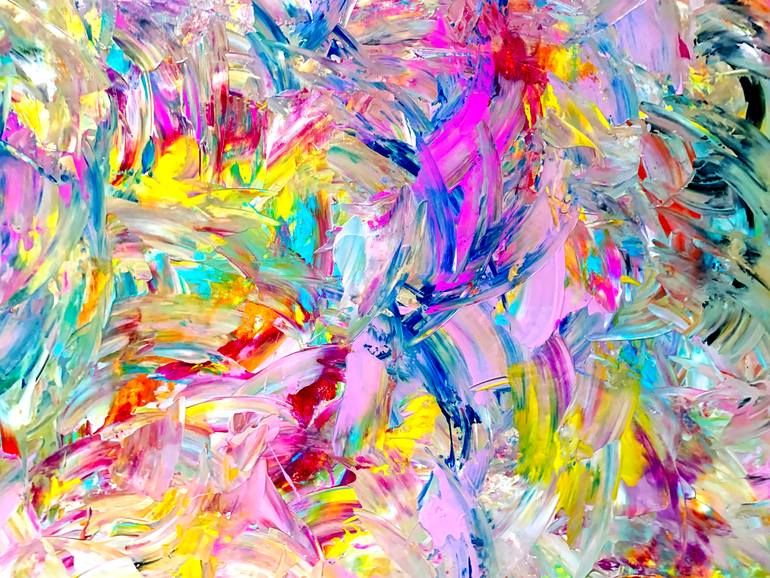 Original Abstract Expressionism Abstract Painting by Estelle Asmodelle