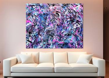 Original Abstract Expressionism Abstract Painting by Estelle Asmodelle