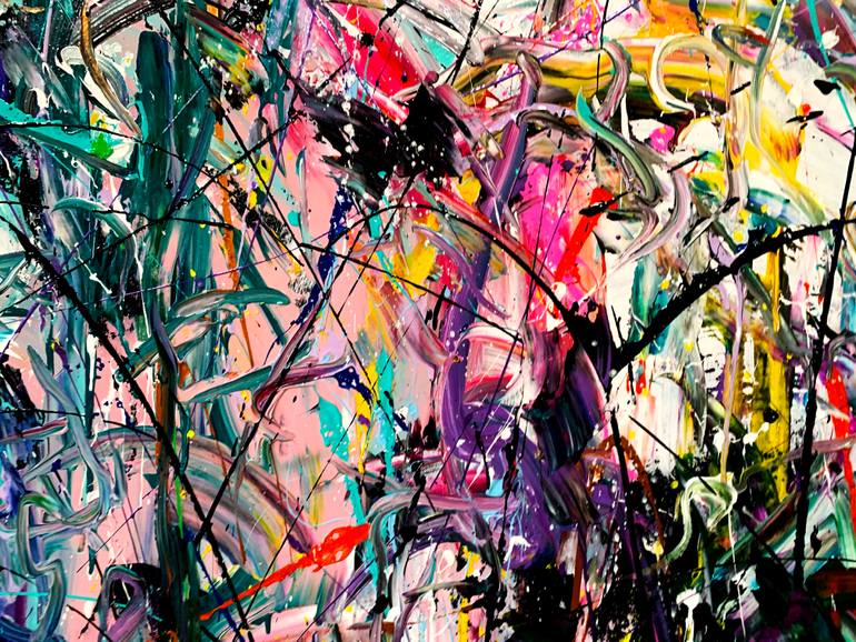 Original Abstract Expressionism Abstract Painting by Estelle Asmodelle