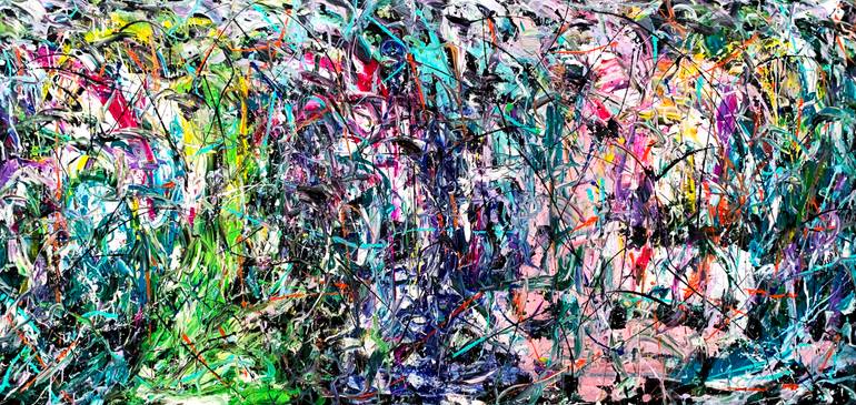 Original Abstract Expressionism Abstract Painting by Estelle Asmodelle