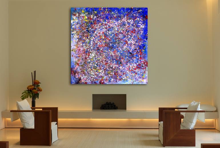 Original Abstract Expressionism Science/Technology Painting by Estelle Asmodelle