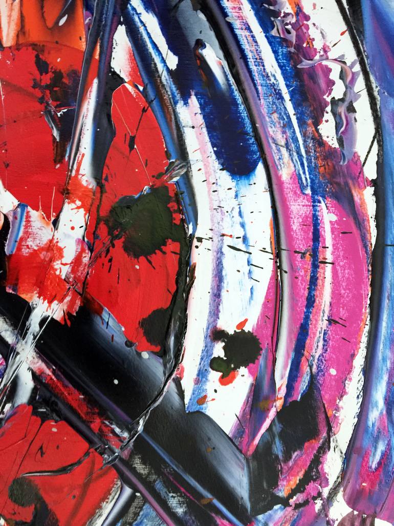 Original Abstract Expressionism Abstract Painting by Estelle Asmodelle