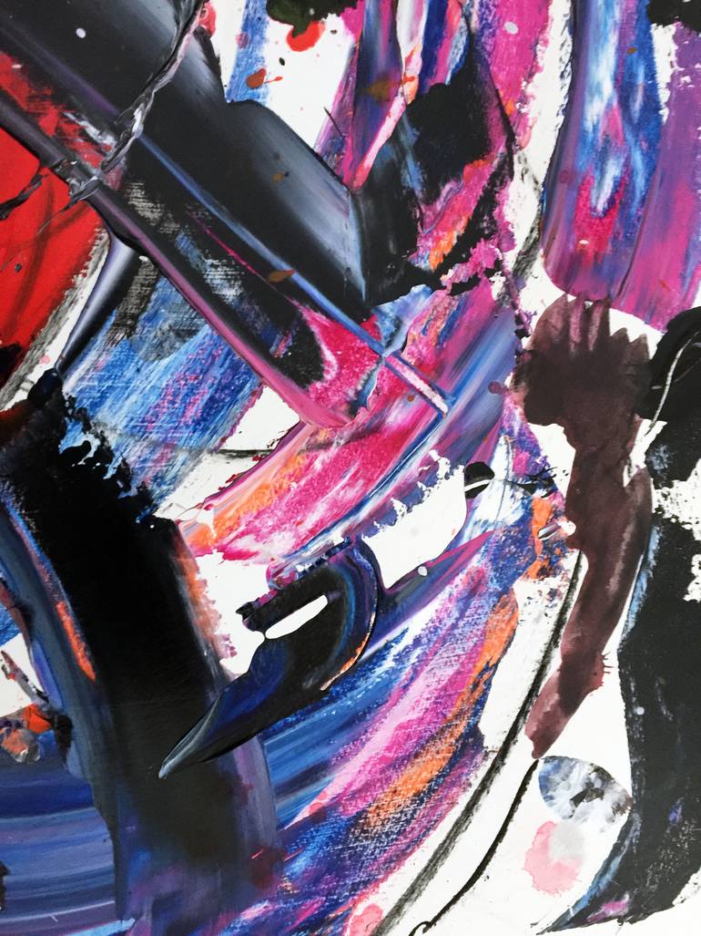 Original Abstract Expressionism Abstract Painting by Estelle Asmodelle