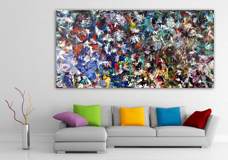 Original Abstract Expressionism Abstract Painting by Estelle Asmodelle