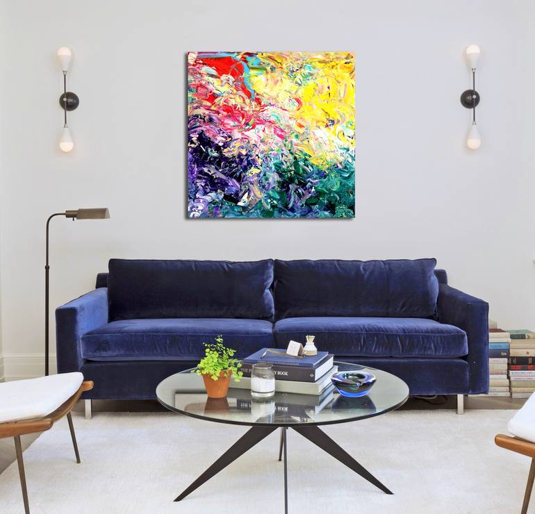 Original Abstract Painting by Estelle Asmodelle