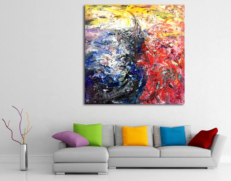 Original Abstract Painting by Estelle Asmodelle