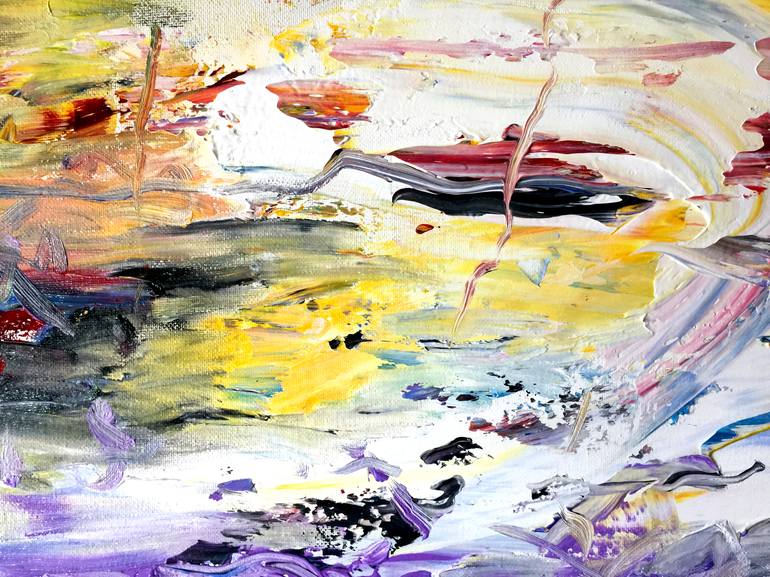 Original Abstract Expressionism Abstract Painting by Estelle Asmodelle