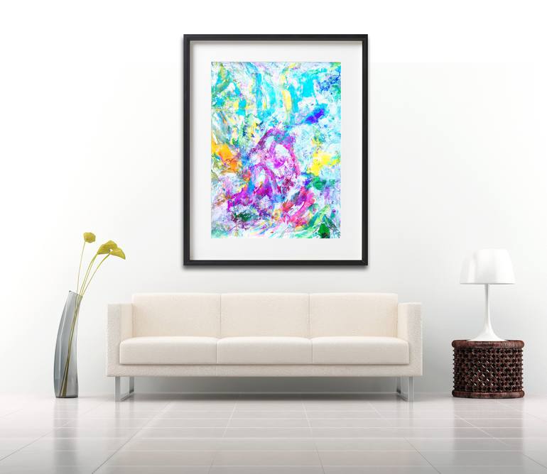 Original Abstract Painting by Estelle Asmodelle