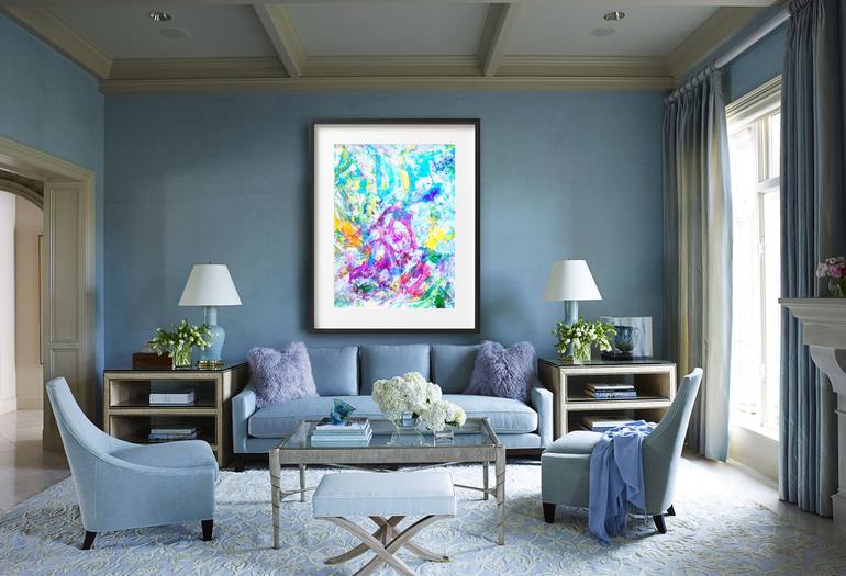 Original Abstract Painting by Estelle Asmodelle