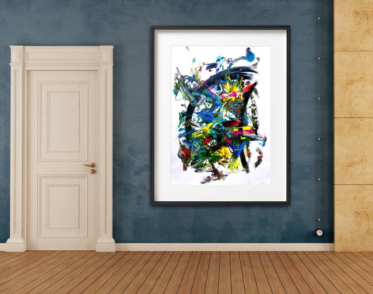 Original Abstract Painting by Estelle Asmodelle