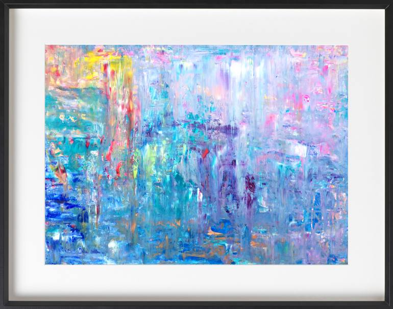 Original Abstract Expressionism Abstract Painting by Estelle Asmodelle