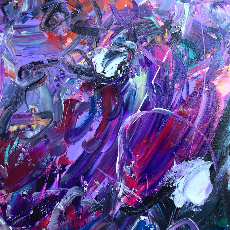 Original Abstract Expressionism Abstract Painting by Estelle Asmodelle