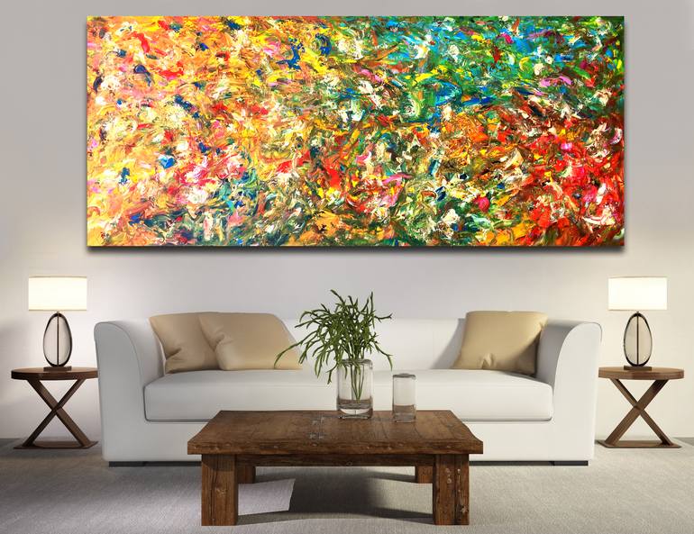 Original Abstract Expressionism Abstract Painting by Estelle Asmodelle