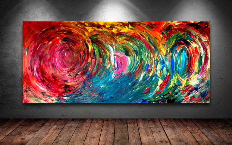 Original Abstract Painting by Estelle Asmodelle