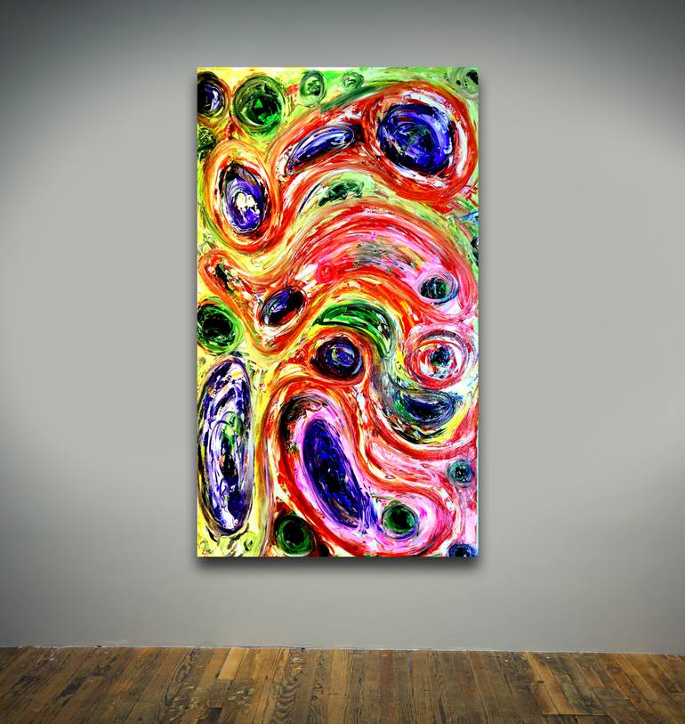 Original Abstract Painting by Estelle Asmodelle