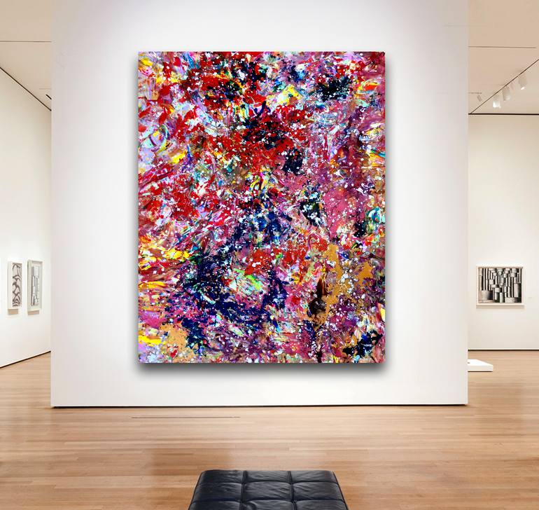 Original Abstract Expressionism Abstract Painting by Estelle Asmodelle
