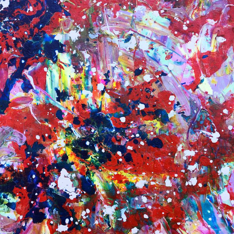 Original Abstract Expressionism Abstract Painting by Estelle Asmodelle