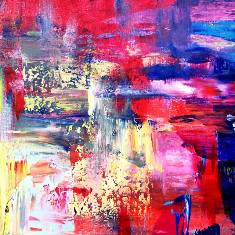 Original Abstract Expressionism Abstract Painting by Estelle Asmodelle