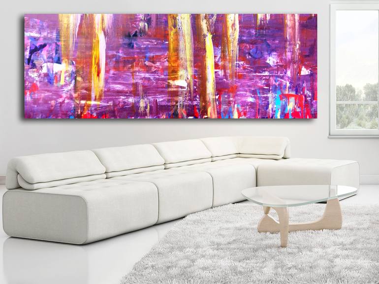 Original Abstract Expressionism Abstract Painting by Estelle Asmodelle