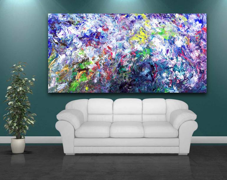 Original Abstract Expressionism Abstract Painting by Estelle Asmodelle