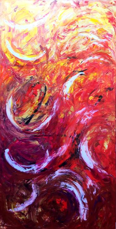 Original Abstract Expressionism Abstract Paintings by Estelle Asmodelle