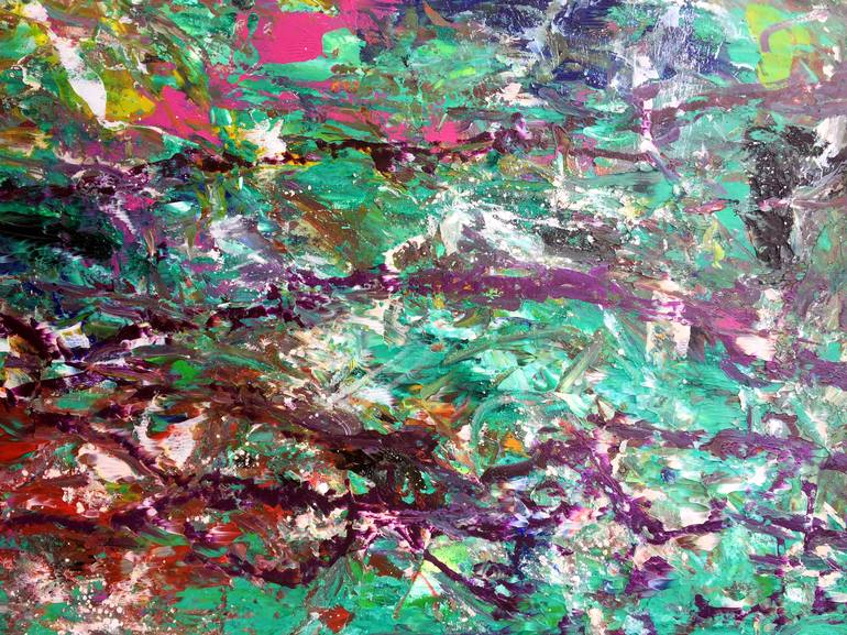 Original Abstract Expressionism Abstract Painting by Estelle Asmodelle