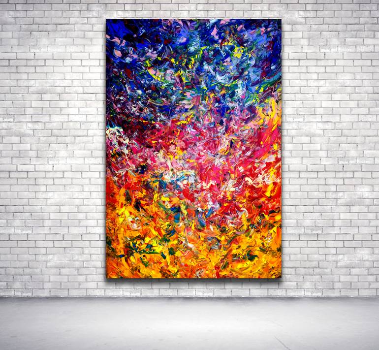 Original Abstract Expressionism Abstract Painting by Estelle Asmodelle