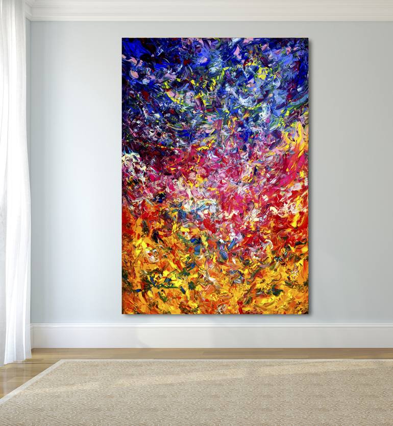 Original Abstract Expressionism Abstract Painting by Estelle Asmodelle