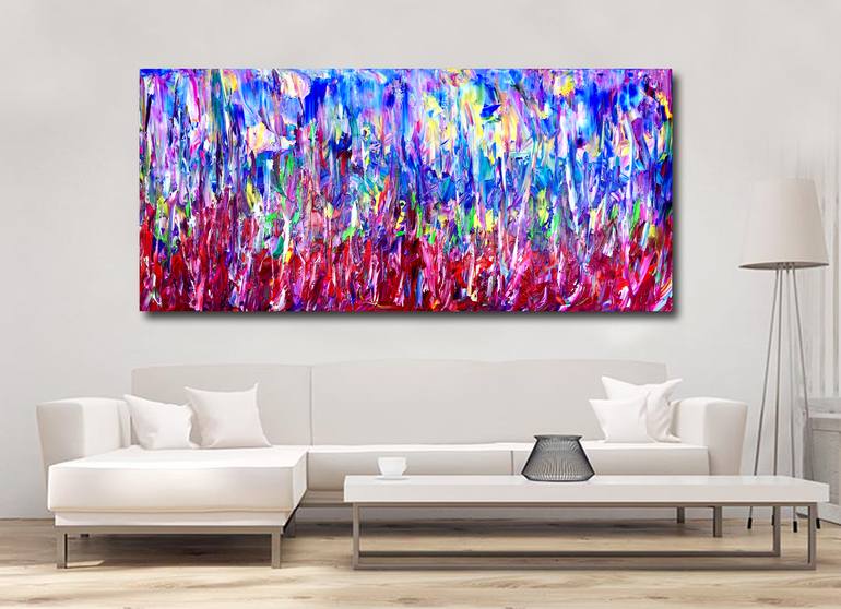 Original Abstract Expressionism Abstract Painting by Estelle Asmodelle