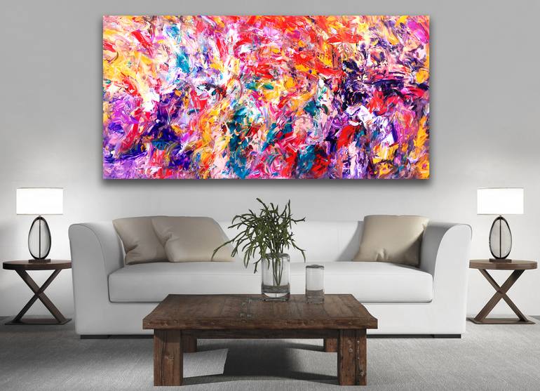 Original Abstract Expressionism Abstract Painting by Estelle Asmodelle