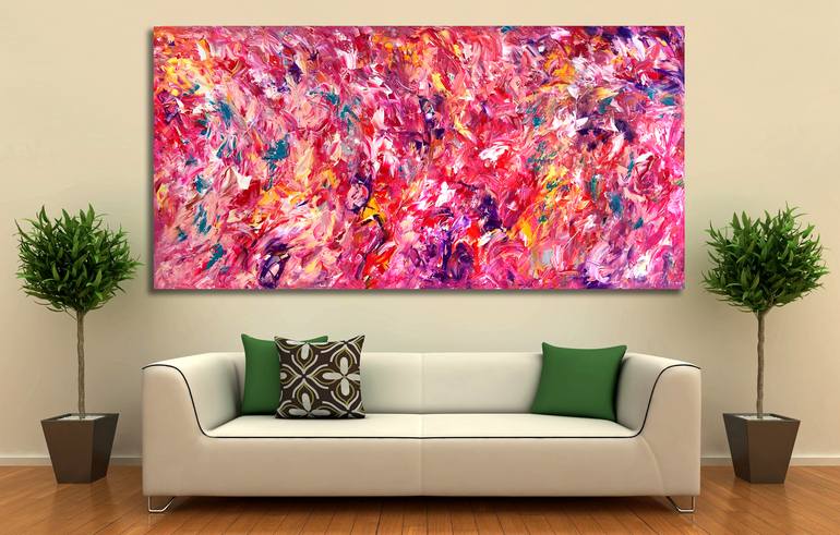 Original Abstract Expressionism Abstract Painting by Estelle Asmodelle