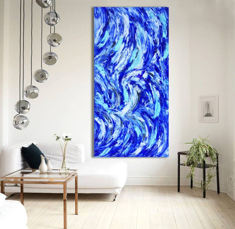 Original Abstract Expressionism Abstract Painting by Estelle Asmodelle