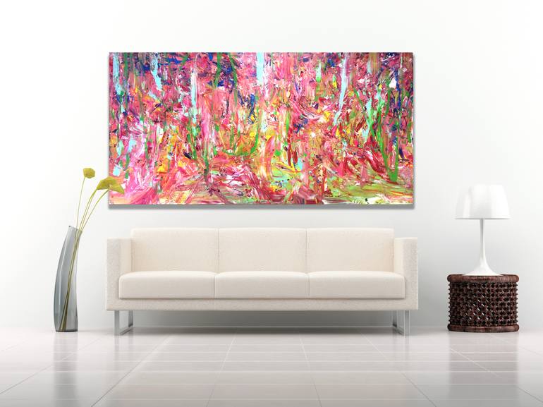 Original Abstract Expressionism Abstract Painting by Estelle Asmodelle