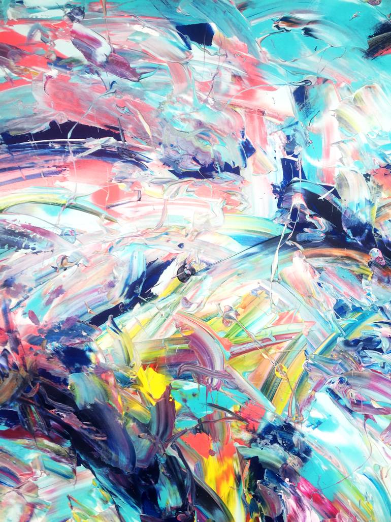 Original Abstract Expressionism Abstract Painting by Estelle Asmodelle