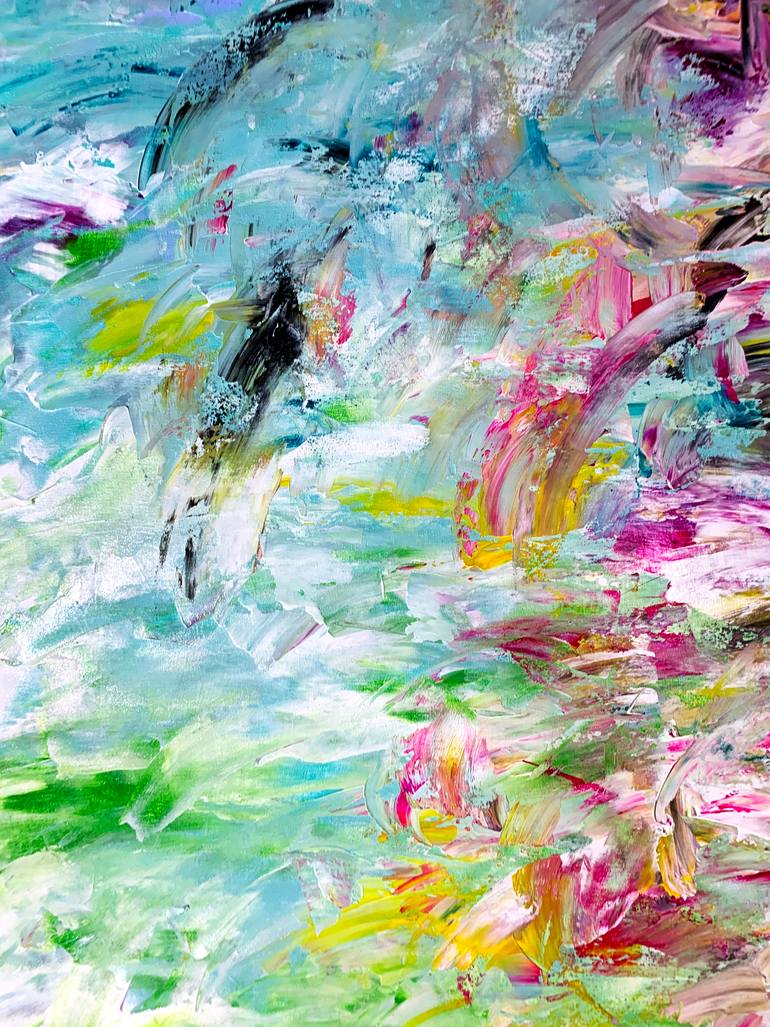 Original Abstract Expressionism Abstract Painting by Estelle Asmodelle
