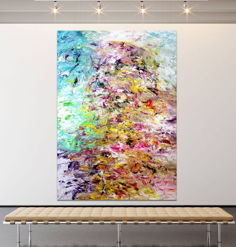 Original Abstract Expressionism Abstract Painting by Estelle Asmodelle