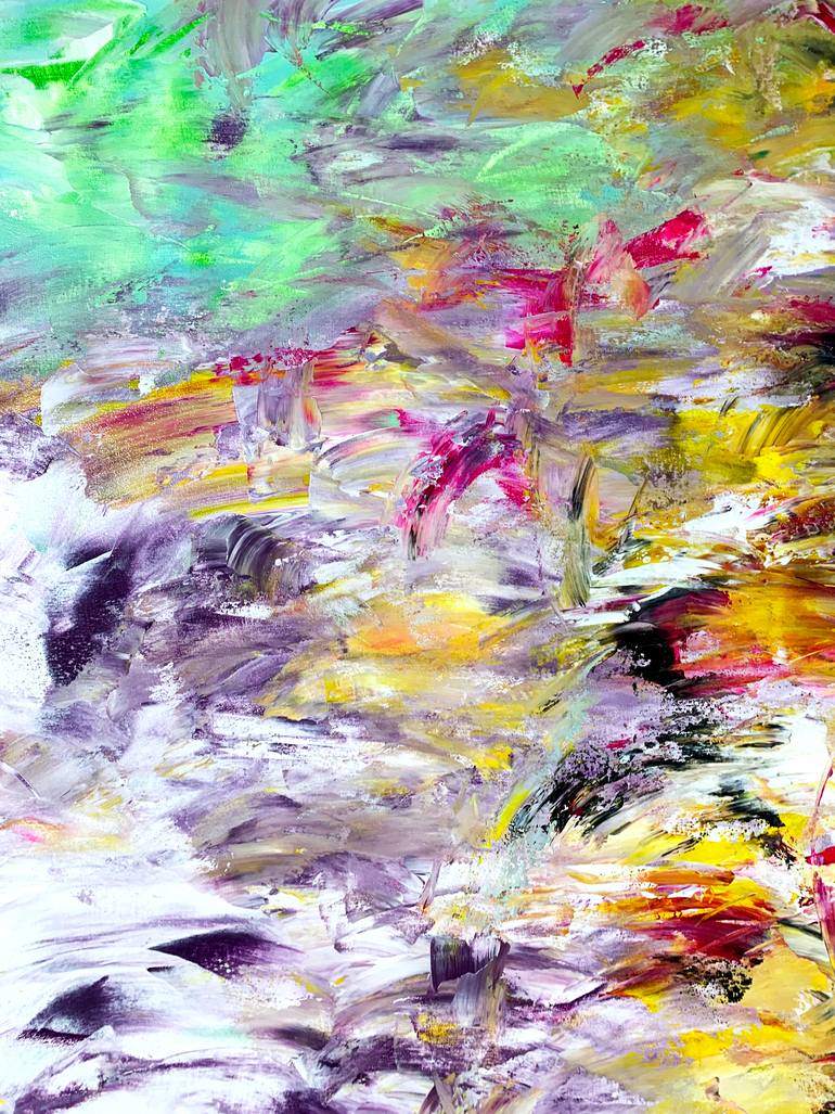 Original Abstract Expressionism Abstract Painting by Estelle Asmodelle