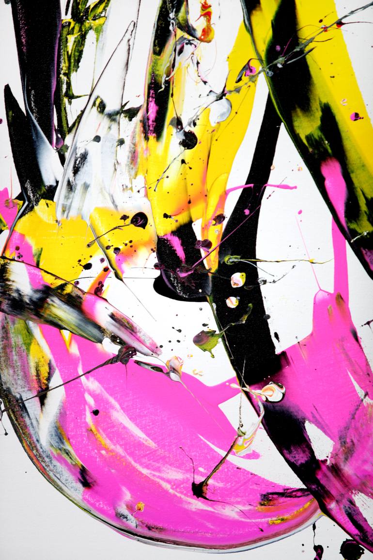 Original Abstract Expressionism Abstract Painting by Estelle Asmodelle